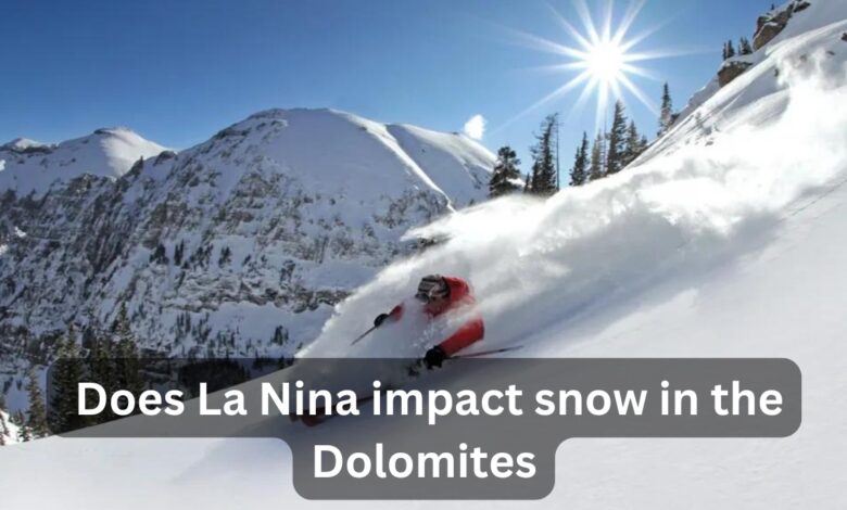 Does La Nina impact snow in the Dolomites