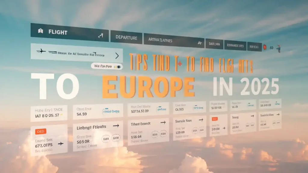 How To Book Cheap flights to Europe in 2025