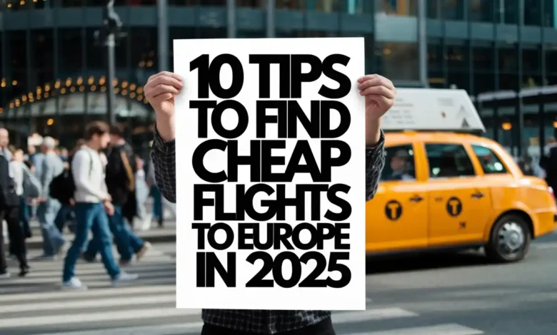 How To Book Cheap flights to Europe in 2025